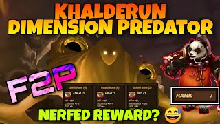 F2P KHALDERUN WIND DIMENSION PREDATOR 😅 SUMMONERS WAR [upl. by Cecilio]