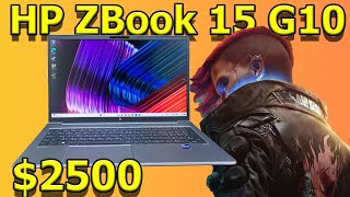 HP ZBook 15 G10 Power  BENCHMARKS [upl. by Notrub]