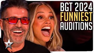 FUNNIEST Auditions from Britains Got Talent 2024 [upl. by Shawna]