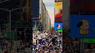 Beautiful New York City Time Square newyorkcity usa timessquare4k [upl. by Giamo]