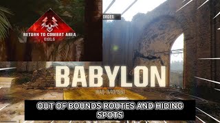 BABYLON all Out of Bounds Rush Routes and Hiding Spots Call of Duty Black Ops 6 [upl. by Anitnauq]