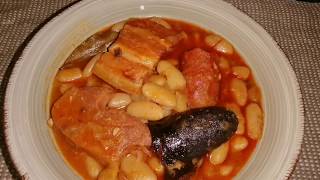 Fabada asturiana en olla rápida [upl. by Ennaeilsel]