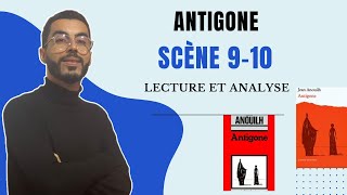 1BAC Antigone Lecture et analyse des scènes 9 et 10 Résumé قراءة وتحليل مفصل [upl. by Aysahc]