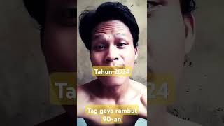 Perbedaan Gaya rambut tahun 90antahun90an gaya rambut youtubeshorts [upl. by Yeldoow]