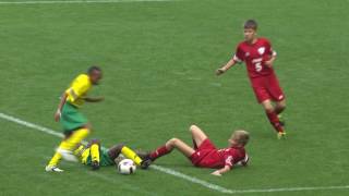 SouthAfrica vs Russia  Ranking match 1314  Highlight  Danone Nations Cup 2016 [upl. by Dolora382]