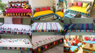 New Sofa Cover Design Tassel sofa cover handmade sofa cover design [upl. by Seuguh]