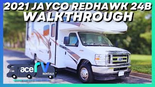 2021 Jayco Redhawk 24B Walkthrough · Ace RV Rentals amp Sales [upl. by Acinot]