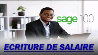 Comment passer ses écritures de salaire sous sage 100 comptabilité i7 [upl. by Oirom]