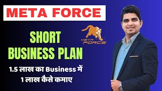 META FORCE Short business plan  Punit Sharma  Meta force Hindi plan  Blockchain technology [upl. by Armilda]