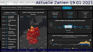 Akuelle Zahlen RKI DIVI Register Helios Kliniken 19012021 [upl. by Spense]