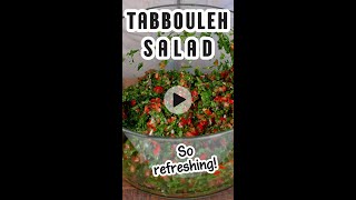 Enjoy a traditional Lebanese tabbouleh salad or tabouli made with lots of fresh parsley [upl. by Happ]