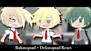 Deku Squad  Baku Squad react to Parents GCMV  My Hero Academia 💥  ShinMono  Gacha Club [upl. by Auhsej196]