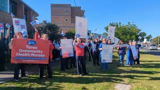 NSW Nurse and Midwives Taree Strike 2024 [upl. by Muir]