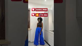 How to cut and sew a wide leg Palazzo pants sewingtutorial palazzopants sewing fyp fashion [upl. by Auqinaj]