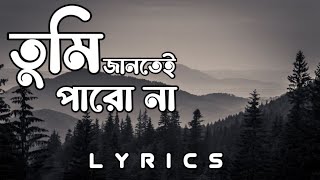 Tumi Jantei ParoNaa তুমি জানতেই পারো নাLyricalCheeni2AparajitaMadhumitaAnirban SoumyaMahtim [upl. by Morse621]