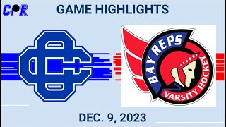 GAME HIGHLIGHTS Bay Reps 5 Catholic Central 0  Dec 9 2023 [upl. by Robbyn]