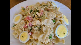 Vegetarian Farfalle Butterfly Pasta Salad [upl. by Bobinette547]