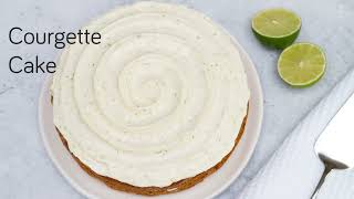 Easy Courgette Cake with Lime Cream Cheese Icing Zucchini Cake [upl. by Vladamir354]