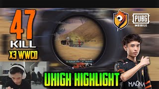 PUBG Mobile Malaysia uHigh highlight 47 kill x3 WWCD [upl. by Tawney]