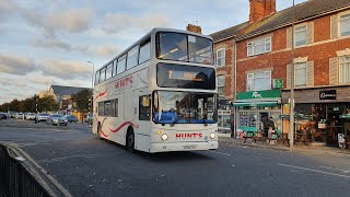 ABSOLUTELY FLOORED Hunts Coaches Dennis Trident 2Alexander Dennis ALX400 DD4LX04FXY  Route 7 [upl. by Nnylirehs]