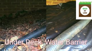 Under Deck Water Barrier and French Drain  Charlotte NC [upl. by Padraig]