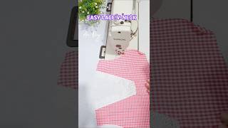 Sewing tips and tricks ll QUICK AND EASY VNECK DESIGN ⛔ shorts trending [upl. by Hnad]