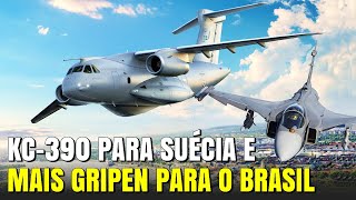 45 Caças Gripen e o KC390 na OTAN Brasil e Suécia Formam Parceria [upl. by Branden]