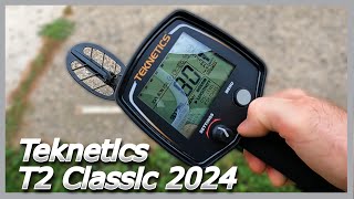 Teknetics T2 Classic Metal Detector Unboxing and Demo [upl. by Asirram]