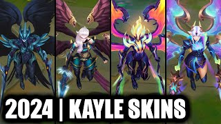 ALL KAYLE SKINS SPOTLIGHT 2024  League of Legends [upl. by Edgard712]