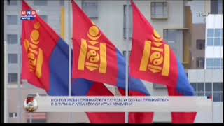 Mongolian President KhurelsukhU welcomes Russian President Vladimir Putin [upl. by Sunny]