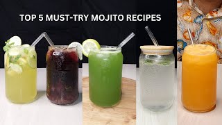 Top 5 MustTry Mojito Recipes  Refreshing amp Easy Cocktails [upl. by Eniloj694]