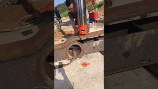 Automobile beam sheet metal repair process  good tools and machinery make work more efficient [upl. by Derron515]