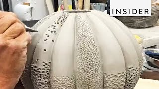 Ceramic Artist Makes Pottery That Looks Like Coral [upl. by Adnot239]