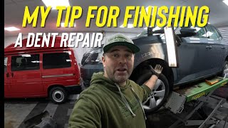 My TIP to HELP Finish off a Confusing Complex Dent Repair  PDR [upl. by Leaper144]