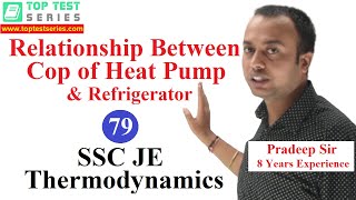 Relationship Between COP Heat Pump amp Refrigerator in Hindi Thermodynamics SSC JE Classes 79 [upl. by Reed]