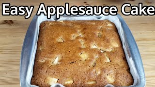 How To Make Applesauce Cake  Easy Applesauce Cake Recipe  Super Soft And Fluffy Applesauce Cake [upl. by Anilosi]