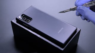 Samsung Galaxy Note 20 Unboxing  ASMR [upl. by Nohpets]