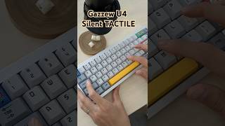 Gazzew U4 Silent TACTILE Switches White with QK65 mechanicalkeyboard customkeyboard メカニカルキーボード [upl. by Neerhtak463]