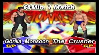 Gorilla Monsoon c vs the Crusher 2 [upl. by Rilda]