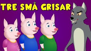 Tre små grisar  BERÄTTELSEN OM DE TRE SMÅ GRISARNA [upl. by Cammy]