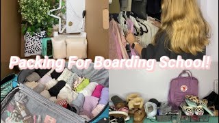 PACK WITH ME FOR BOARDING SCHOOL VLOG  moving to school [upl. by Nabalas918]