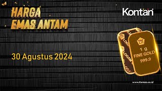 Harga Emas Antam Hari Ini Kembali Naik Tipis Jumat 30 Agustus 2024  KONTANTV [upl. by Bozuwa]