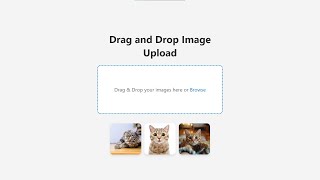 Drag and Drop Image Upload without RefreshReload Using PHP and Ajax with Source Code [upl. by Erich]