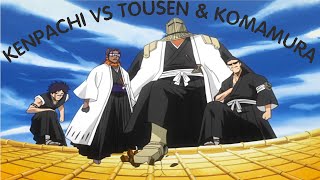 Kenpachis Morning Training Kenpachi vs Tousen amp Komamura Full Fight English Dub 1080p  Bleach [upl. by Axel]