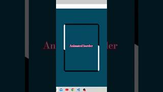 Border Animation Using Css  html5 css3 htmlcss programming coding viral funny codevik uiux [upl. by Nollie]