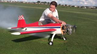 Great Planes Extra 300s First Flight with MVVS 58cc [upl. by Keverne]