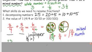 renaming fractions as mixed numbers [upl. by Colner311]