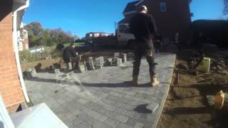 JS Services installing Bradstone woburn rumbled paving [upl. by Faunie821]