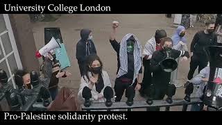 University College London Solidarity Demonstration [upl. by Milford23]