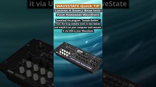 Loading a custom sample bank into the hardware Wavestate Synthesizer shorts wavestate korgsynth [upl. by Gainer]